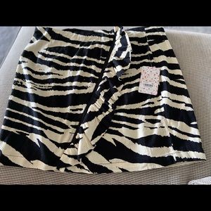 animal print skirt by free people